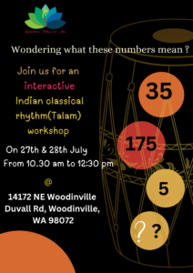 indian classical talam workshop